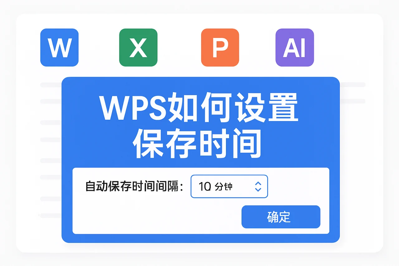 WPS如何设置保存时间