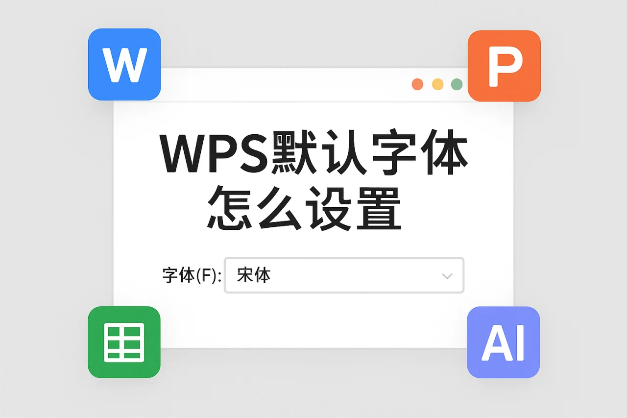 WPS默认字体怎么设置