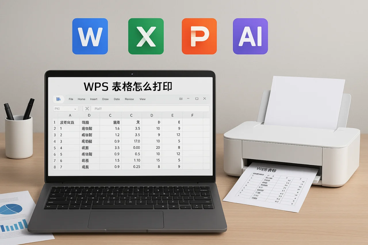 Wps表格怎么打印