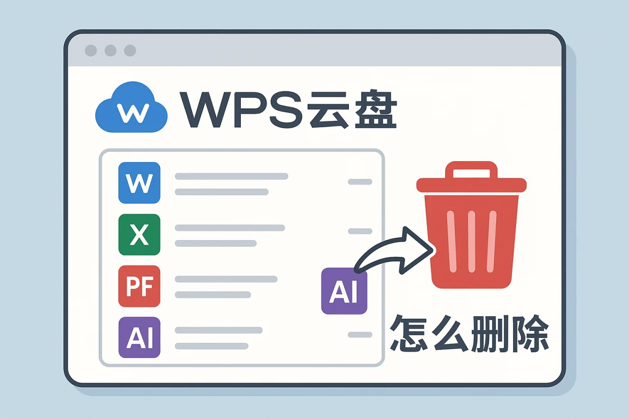 WPS云盘怎么删除