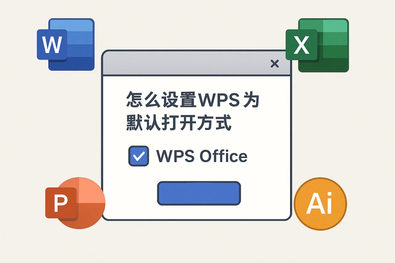 怎么设置wps为默认打开方式