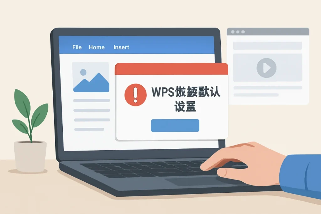 WPS恢复默认设置