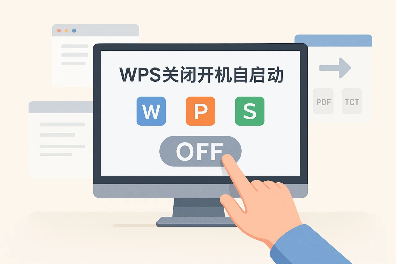 WPS关闭开机自启动