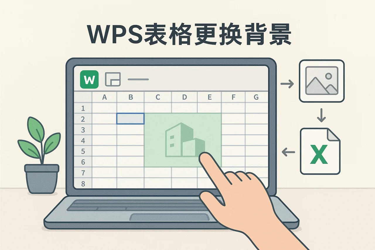 WPS表格更换背景