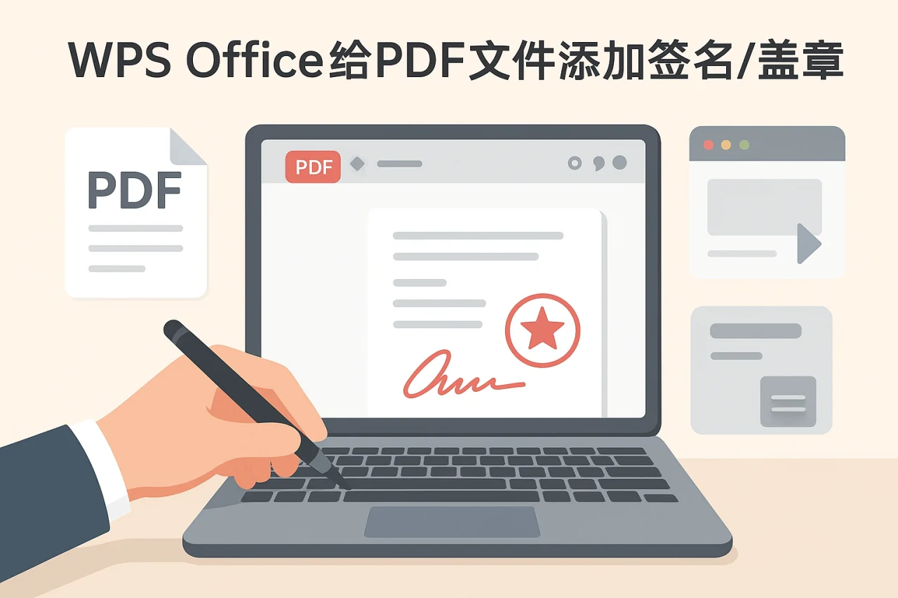 WPS Office给PDF文件添加签名/盖章