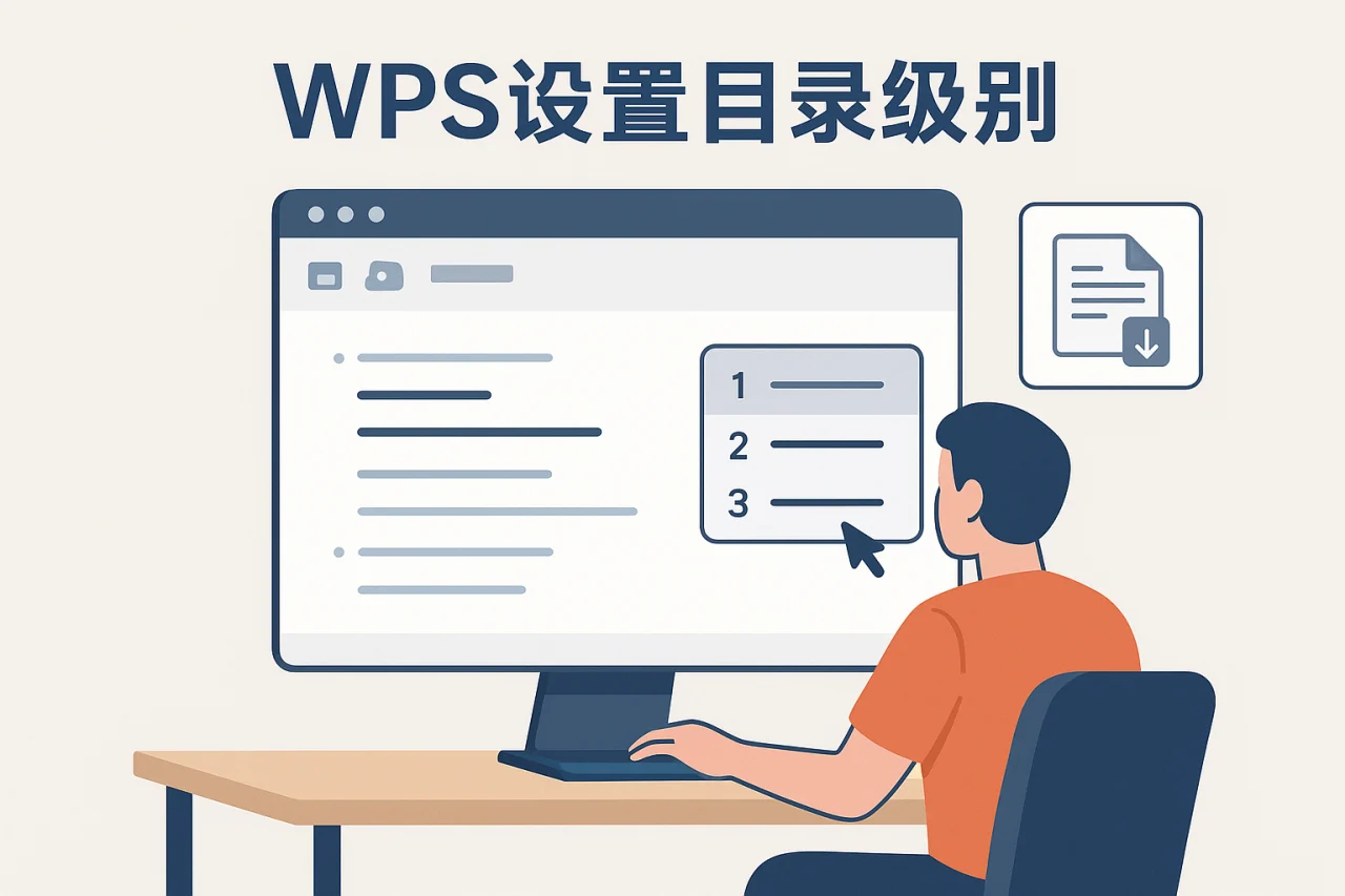 WPS设置目录级别