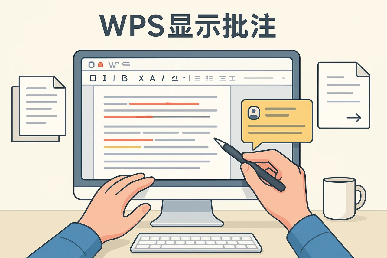 WPS显示批注