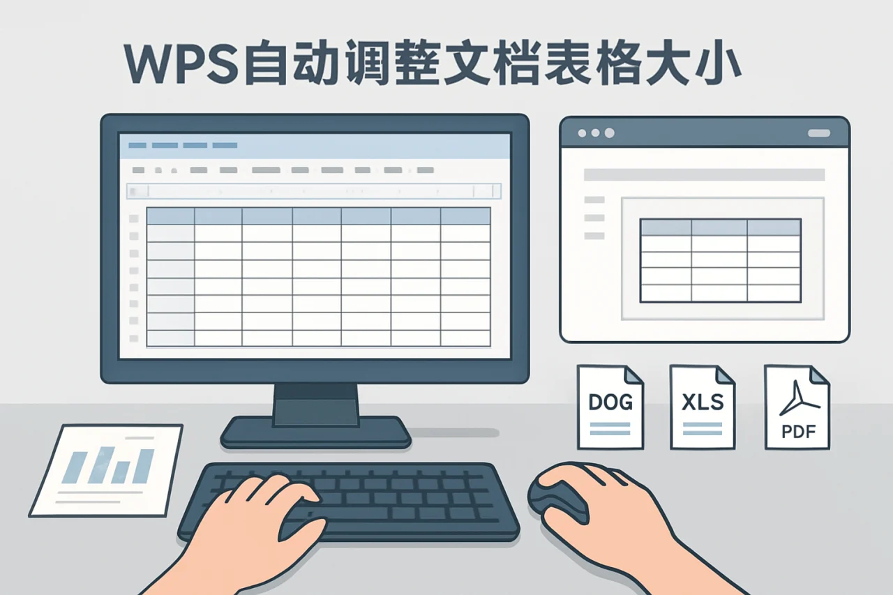 WPS自动调整文档表格大小