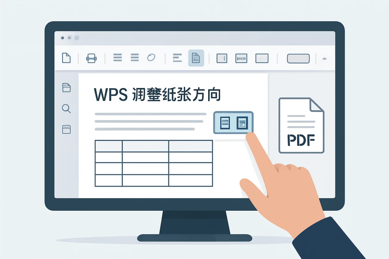 WPS调整纸张方向