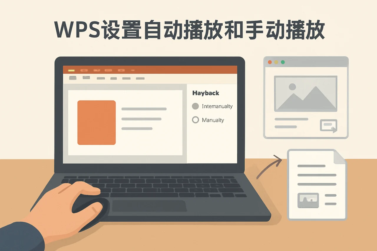 WPS设置自动播放和手动播放