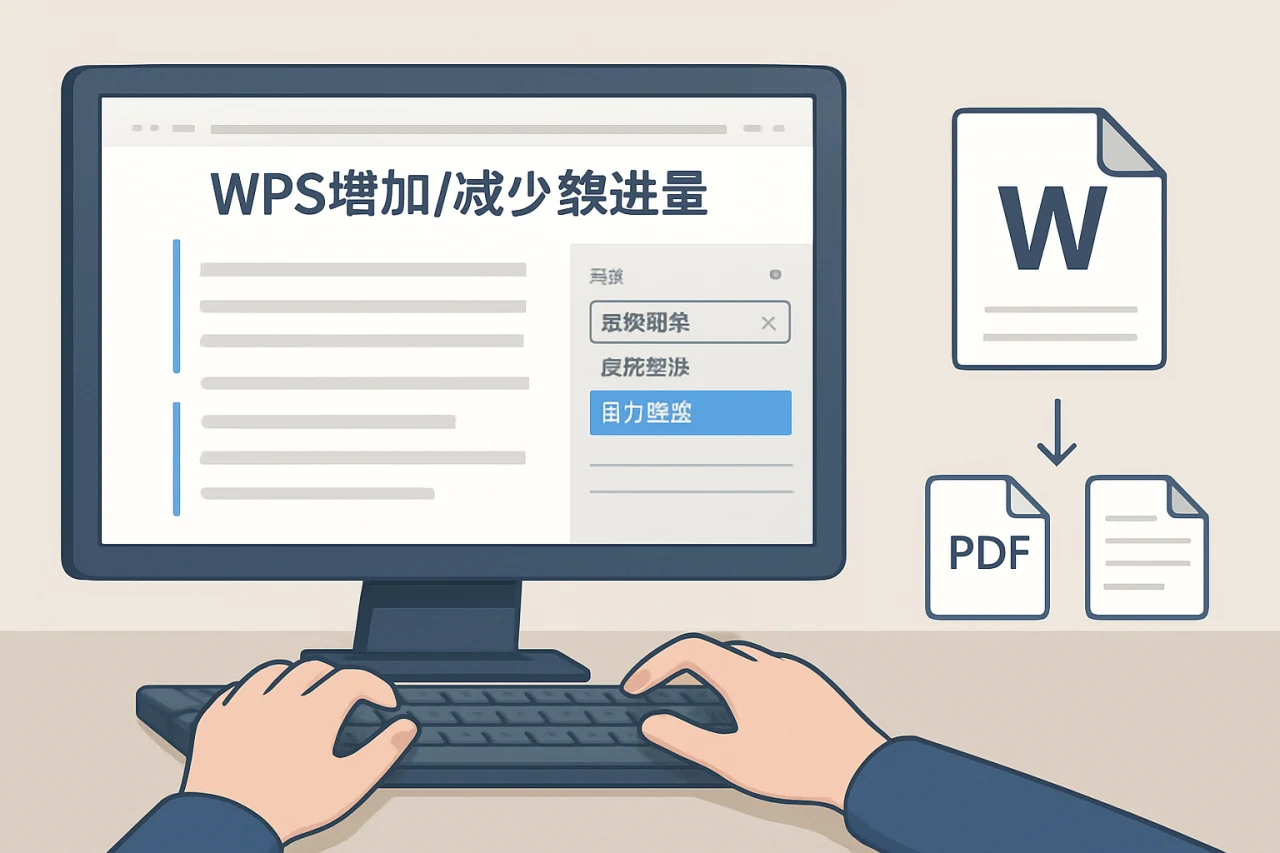 WPS增加/减少缩进量