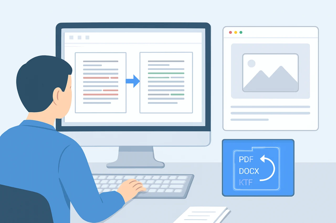 WPS对比文档的内容