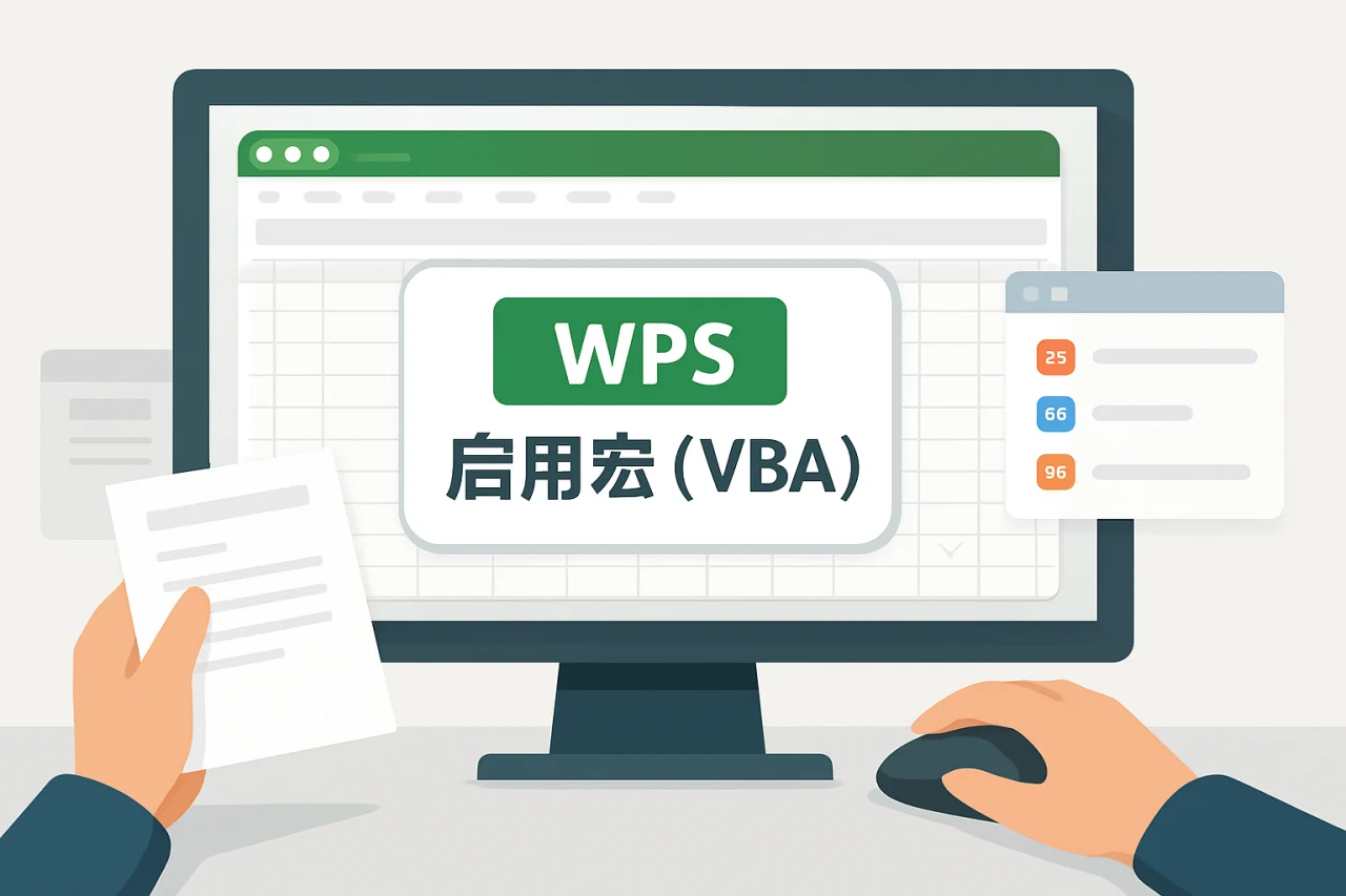 WPS启用宏（VBA）