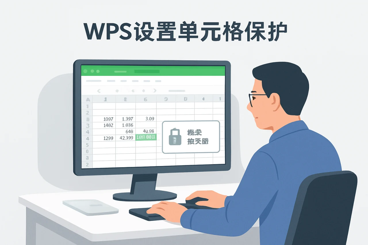 WPS设置单元格保护