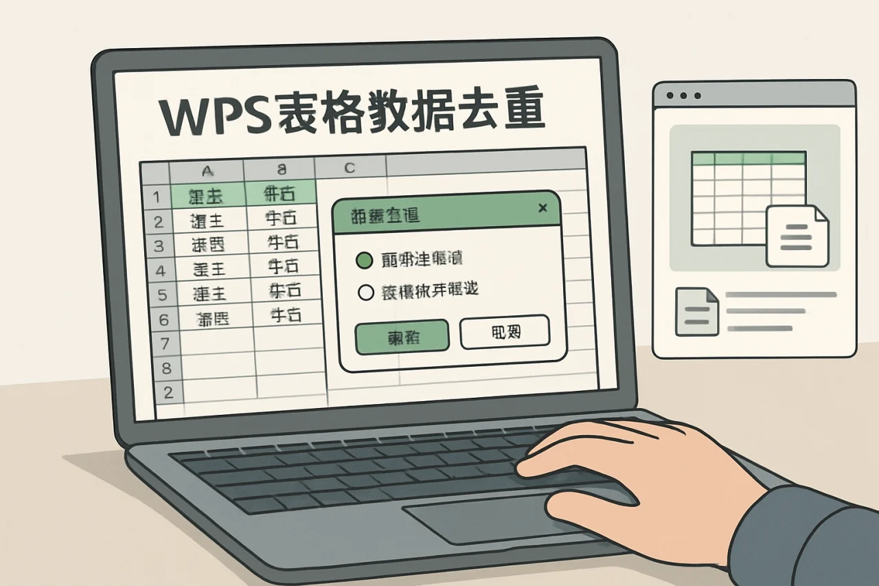 WPS表格数据去重