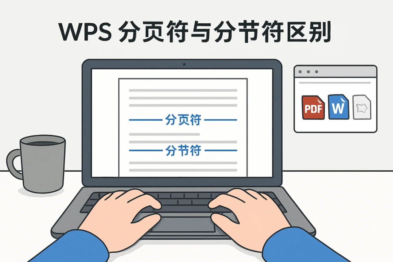 WPS 分页符与分节符区别