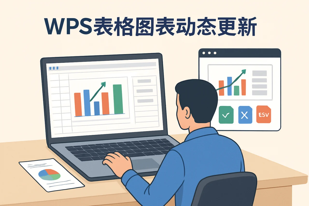 WPS表格图表动态更新