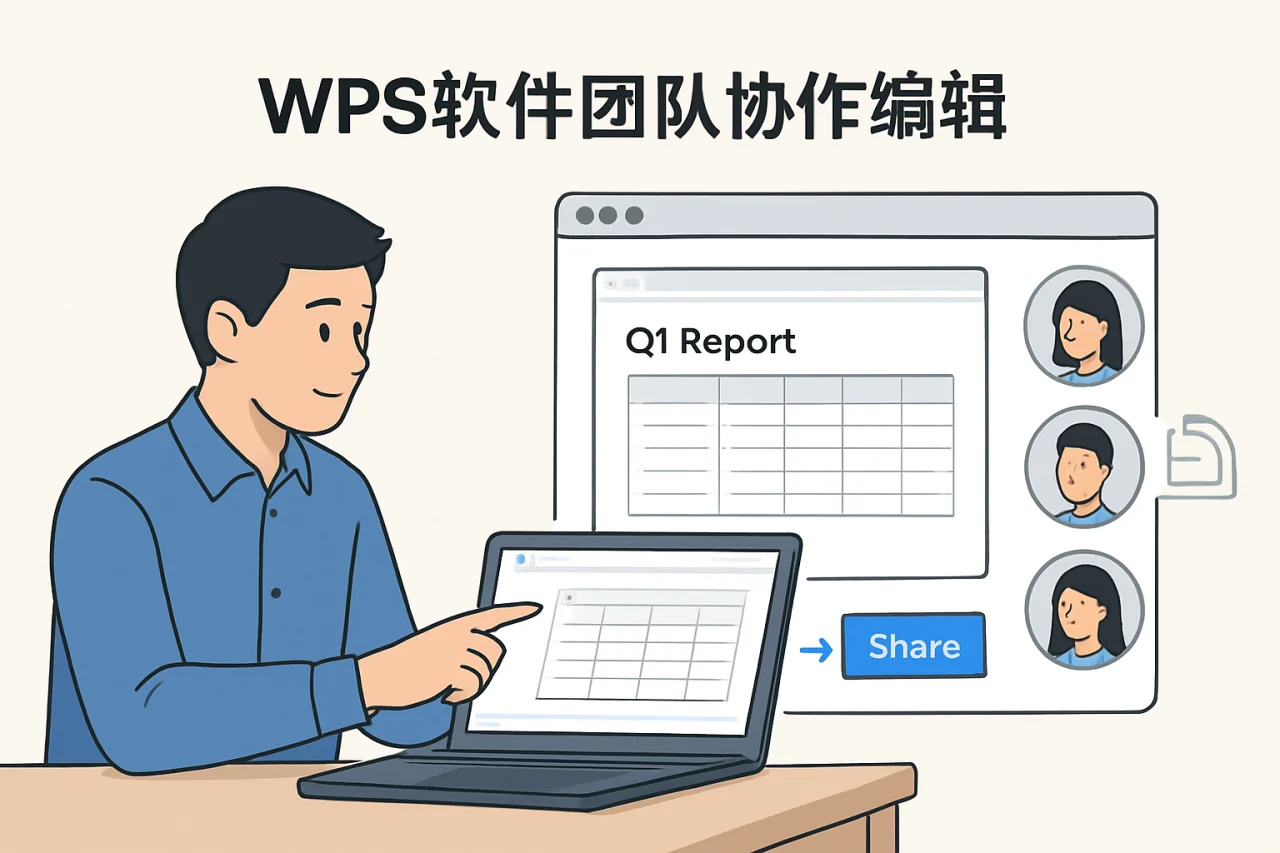 wps软件团队协作编辑