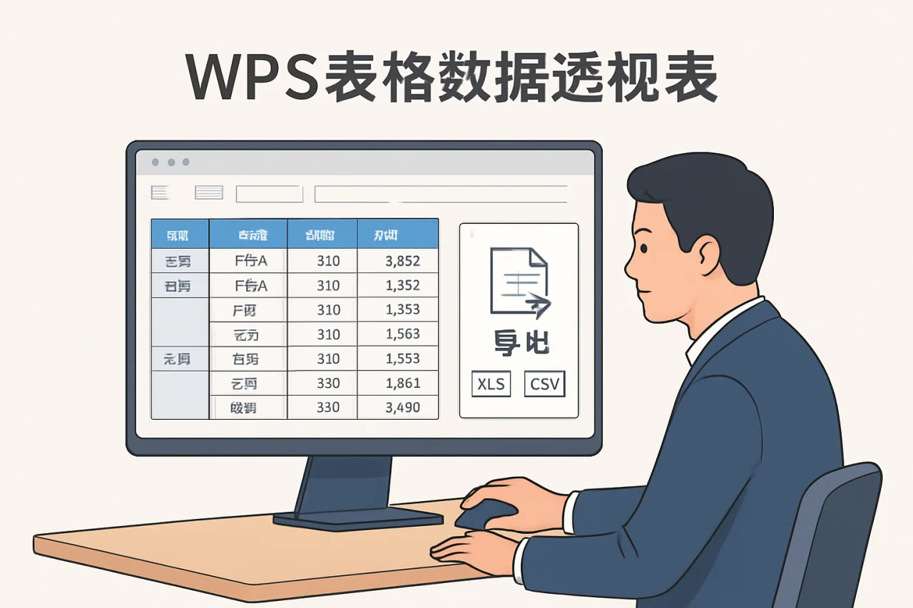 wps表格数据透视表