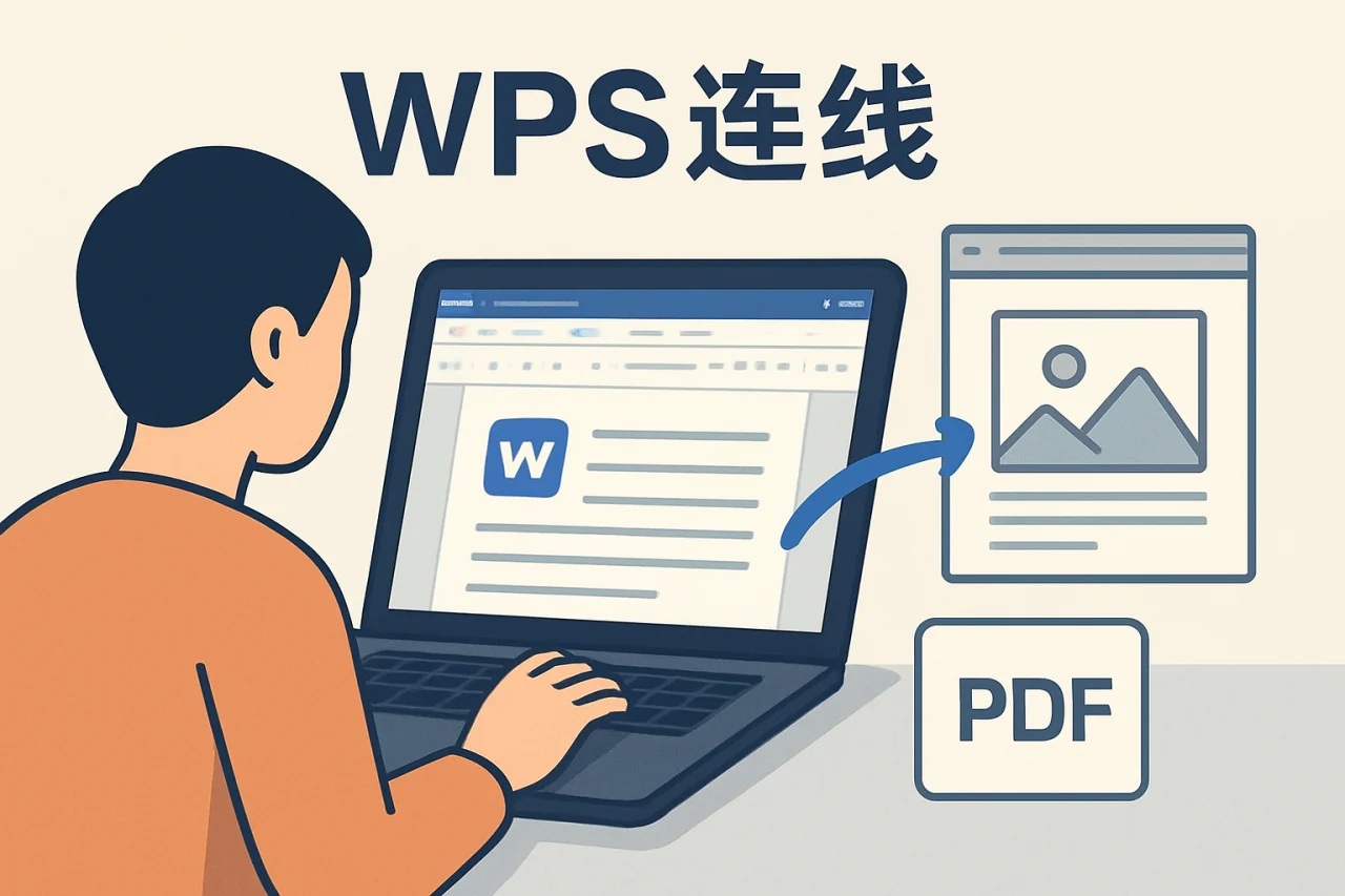 wps连线
