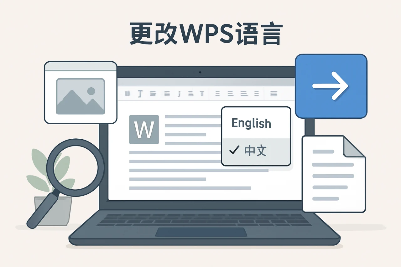 更改wps语言