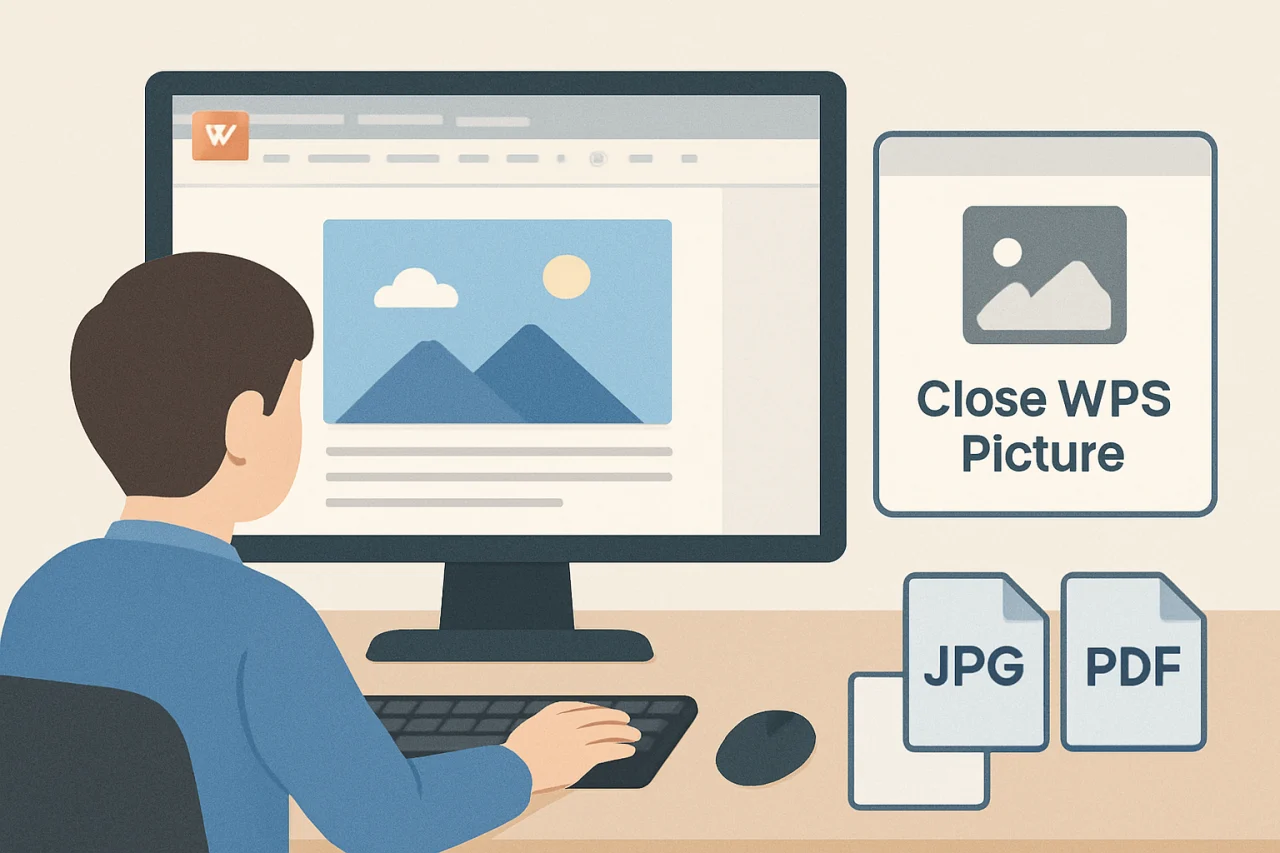 关闭wps图片