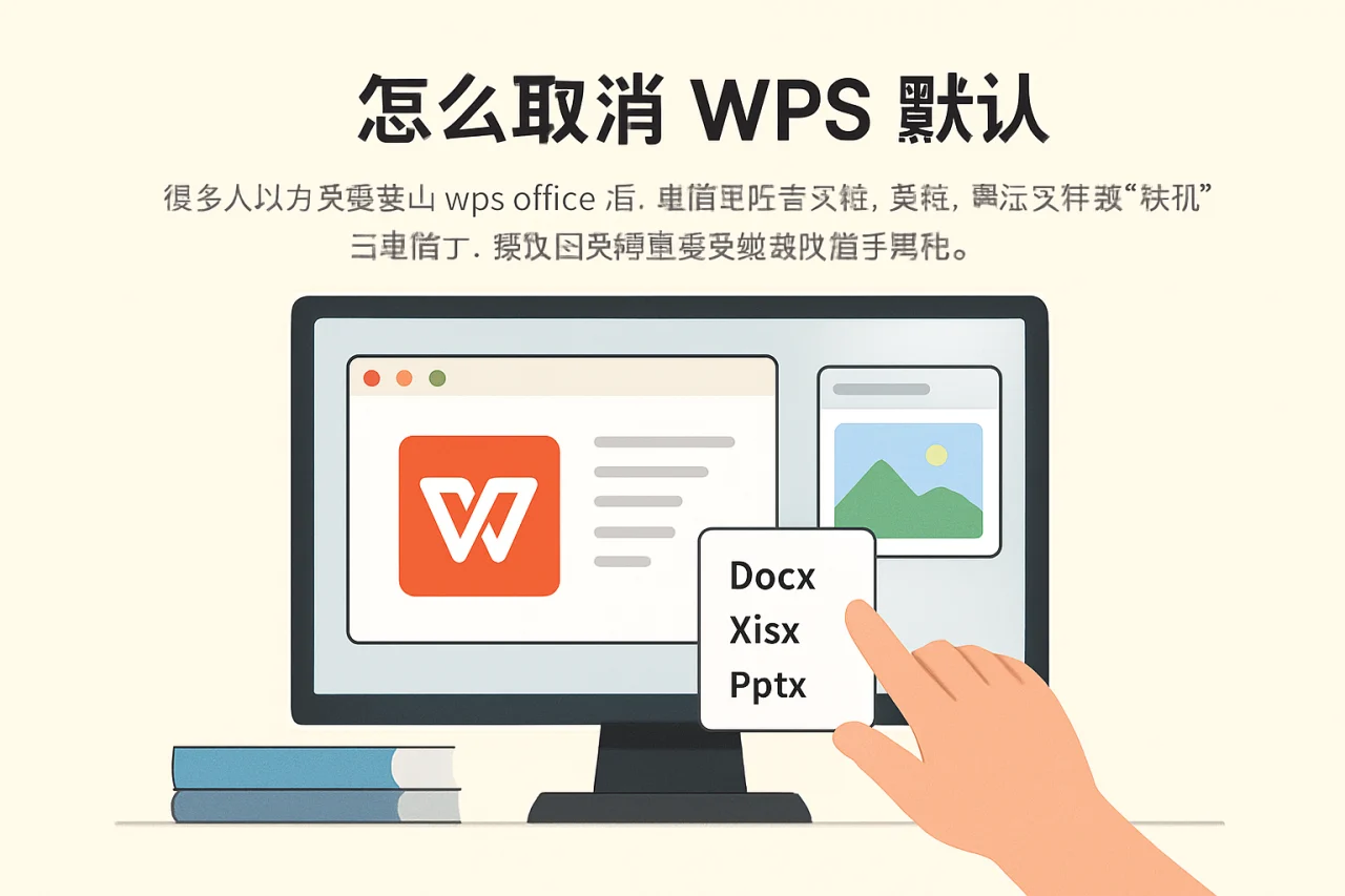 怎么取消wps默认