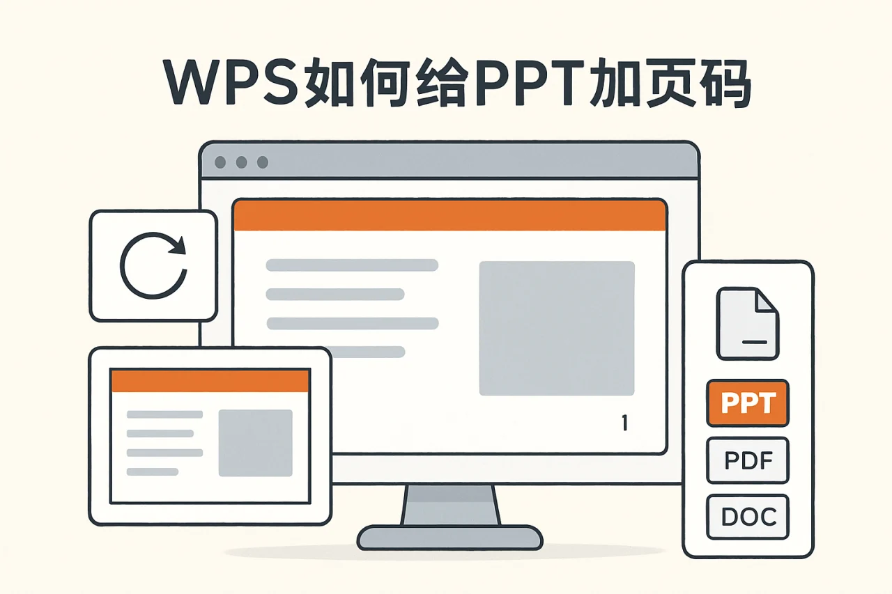 wps如何给ppt加页码