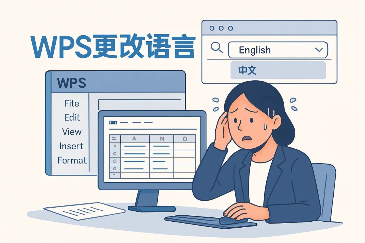 wps更改语言