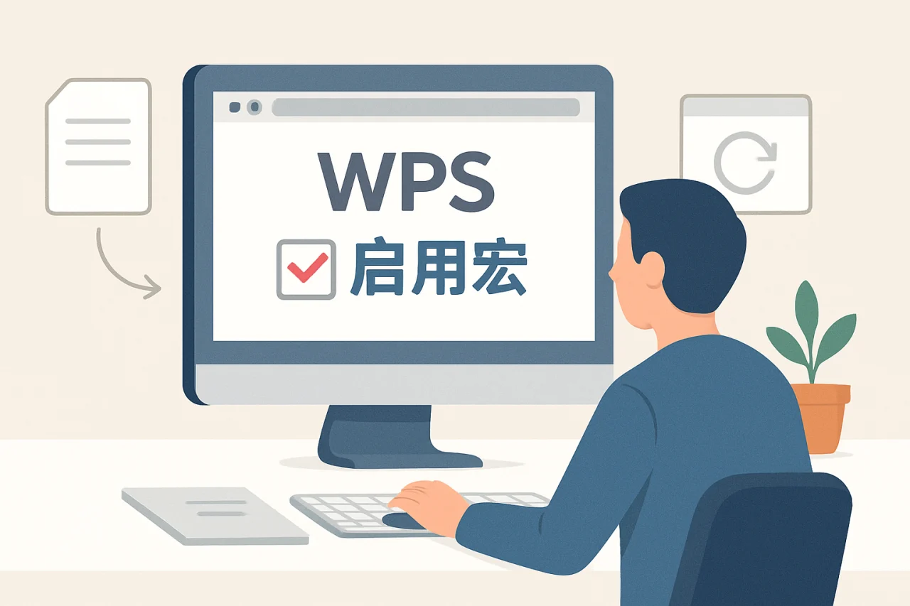 wps启用宏