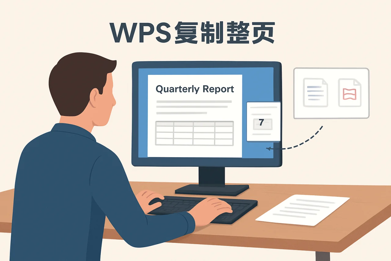 WPS复制整页