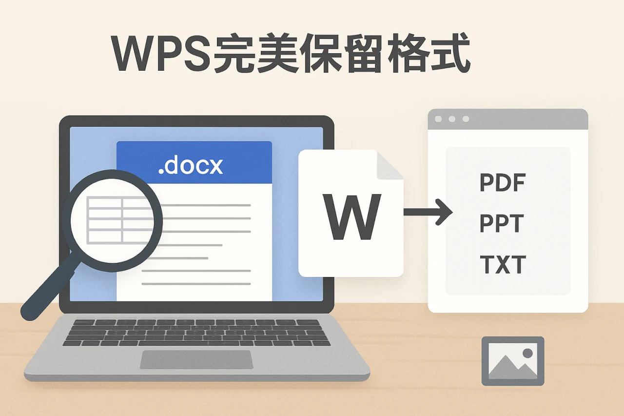 WPS完美保留格式