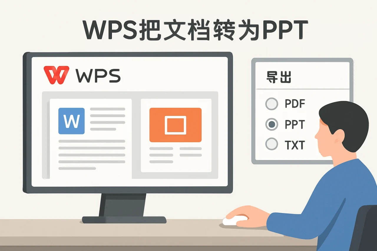WPS把文档转为PPT