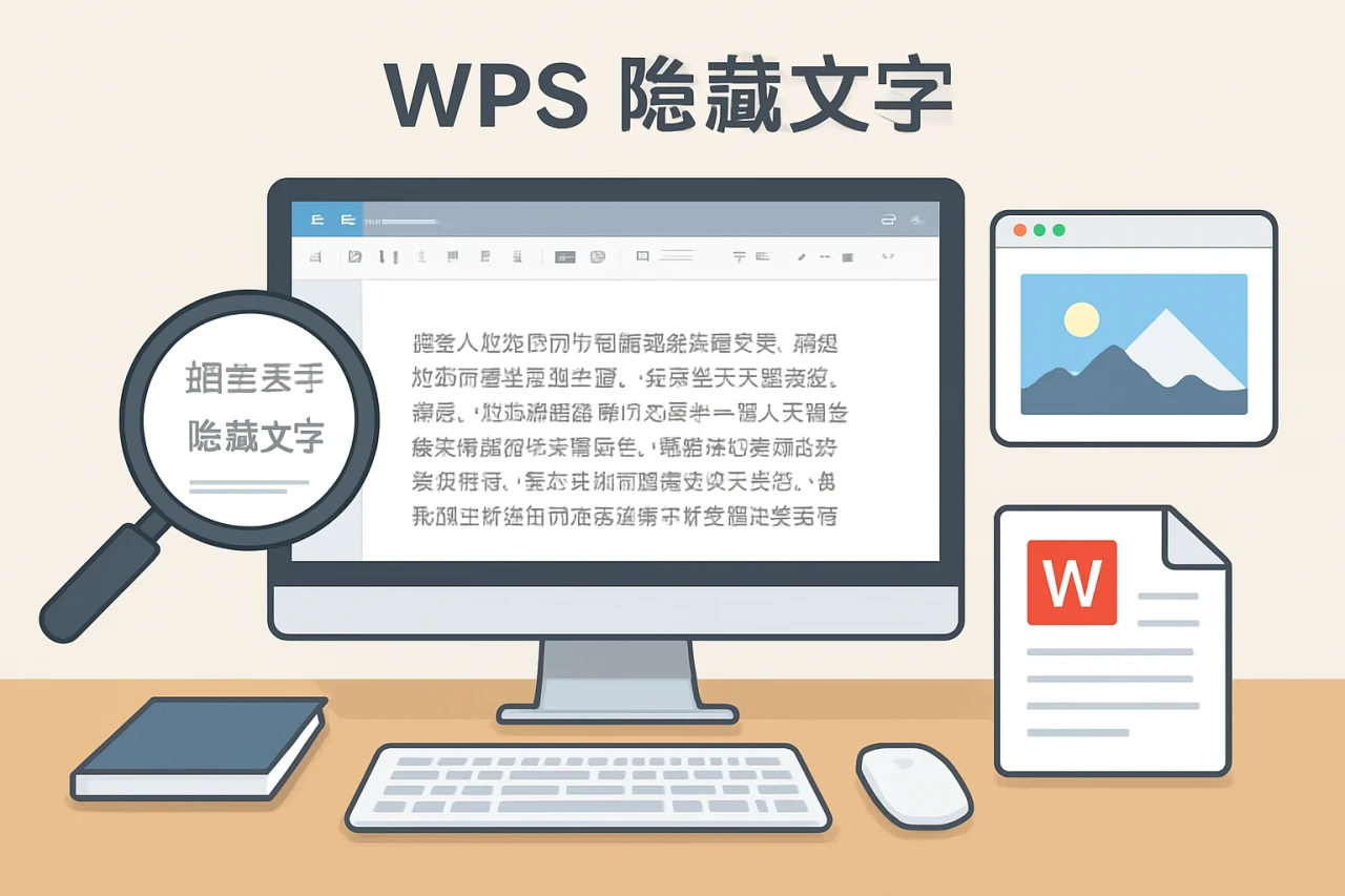 WPS 隐藏文字