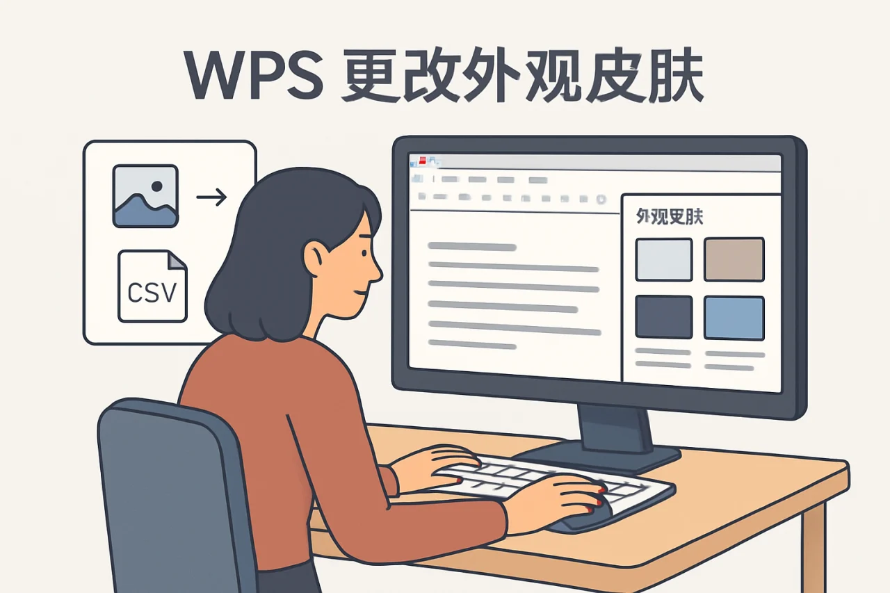 WPS 更改外观皮肤