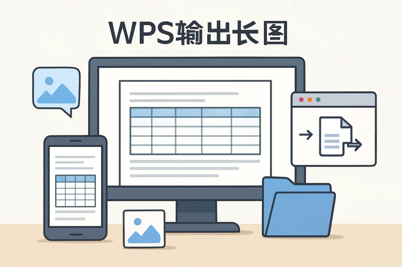 WPS输出长图