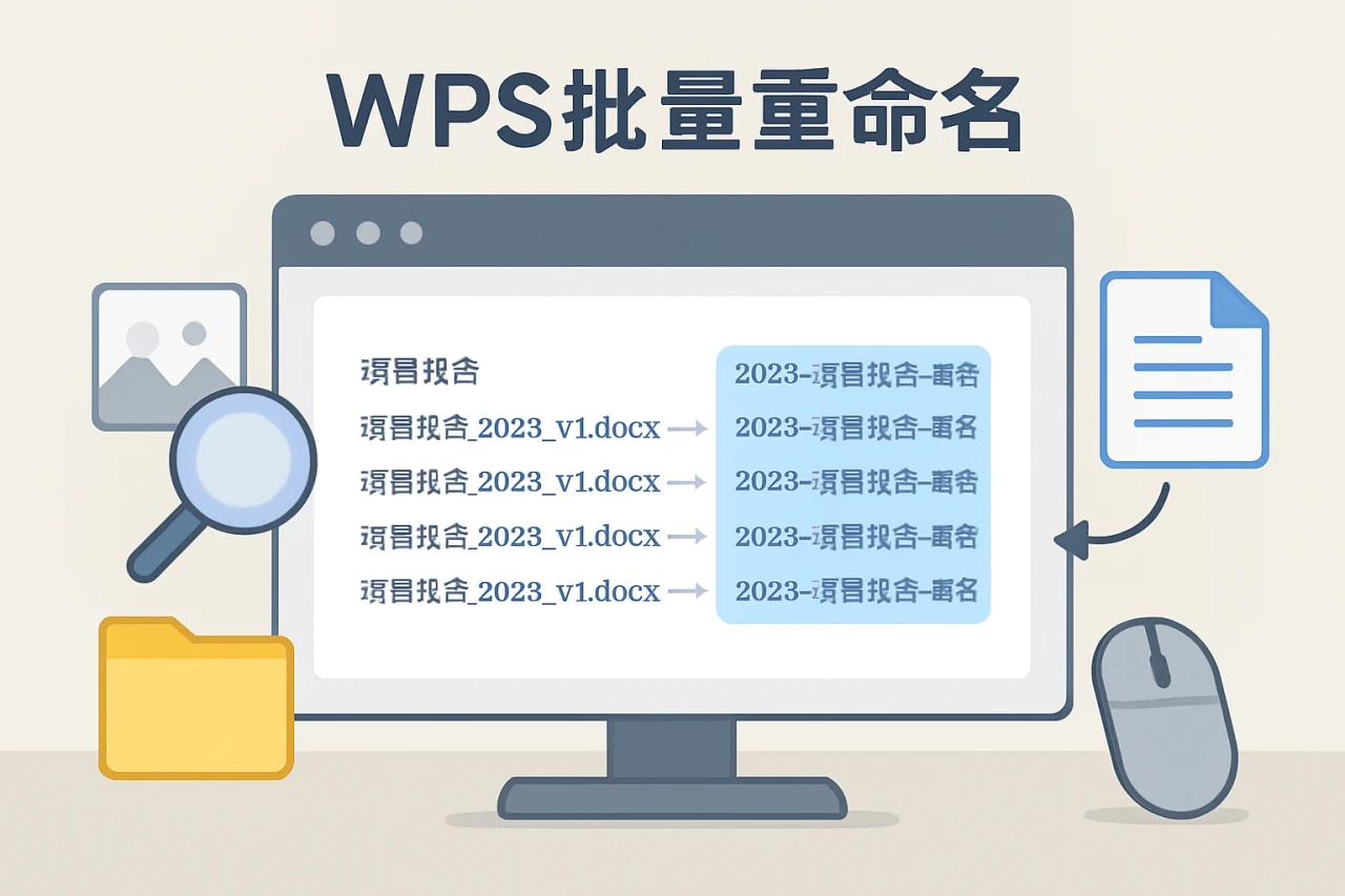 WPS批量重命名