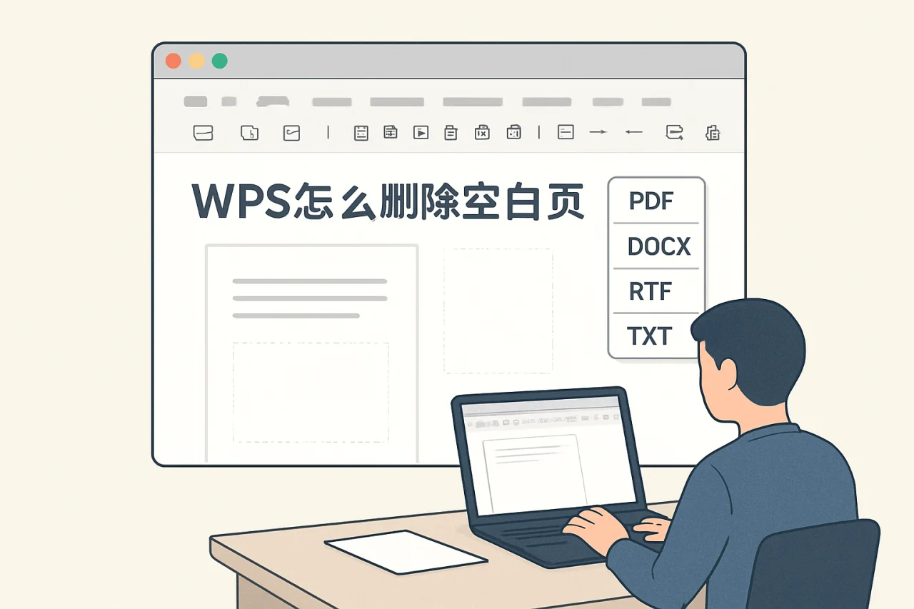 wps怎么删除空白页