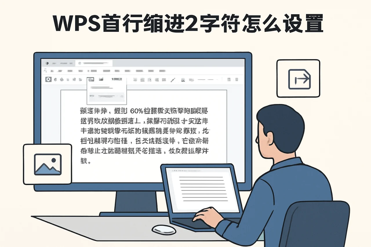 wps首行缩进2字符怎么设置