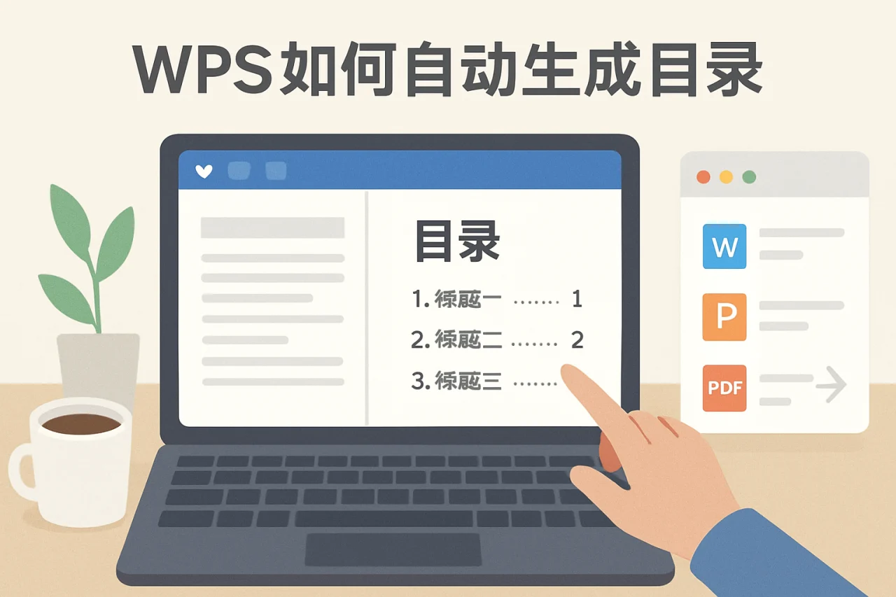 wps如何自动生成目录