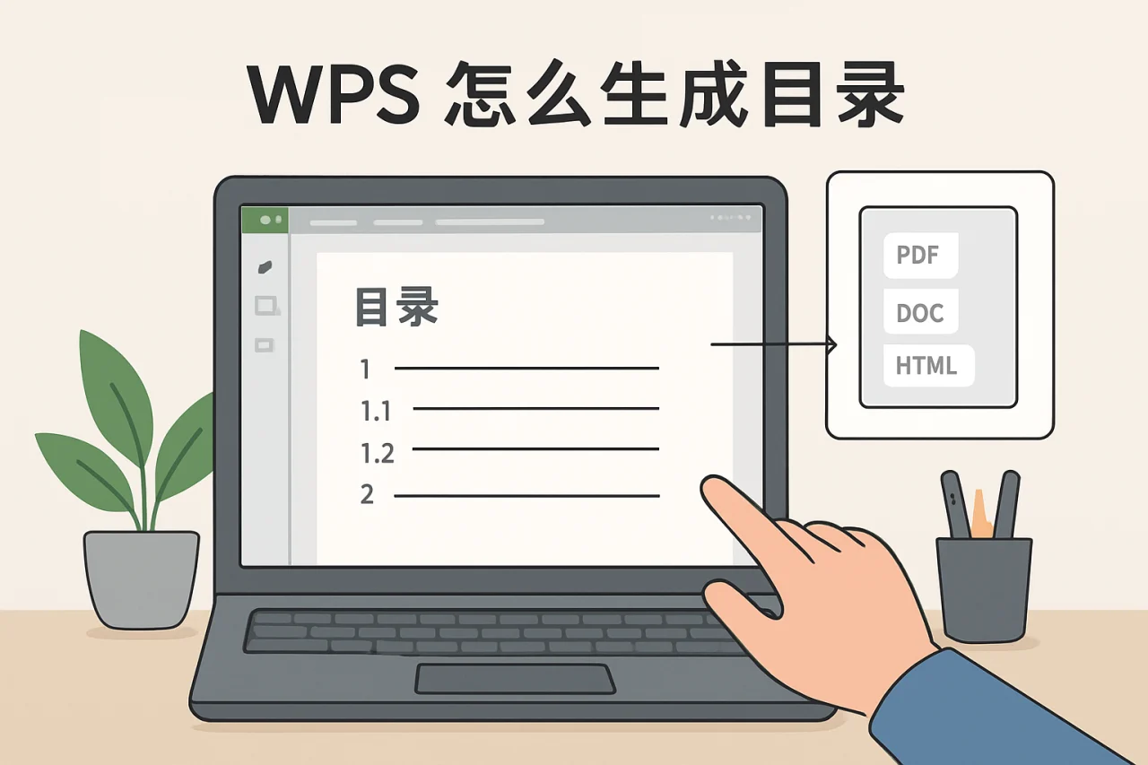 wps怎么生成目录