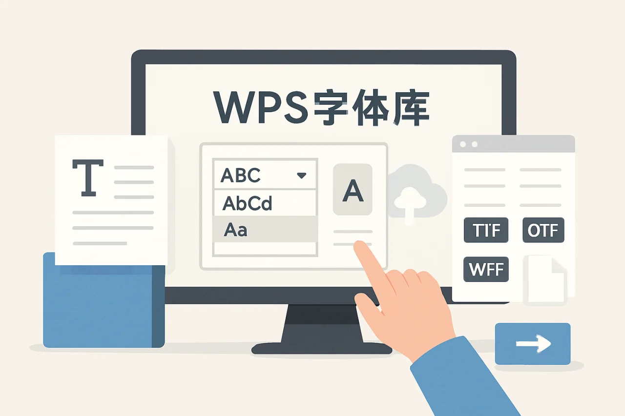 wps字体库