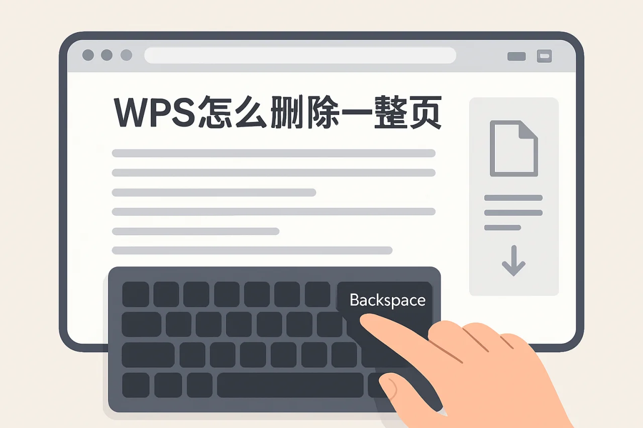 wps怎么删除一整页