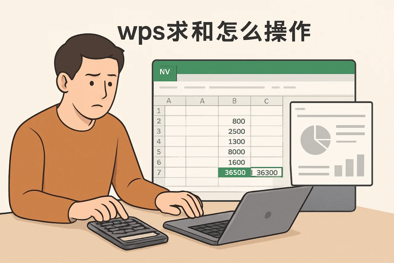 wps求和怎么操作