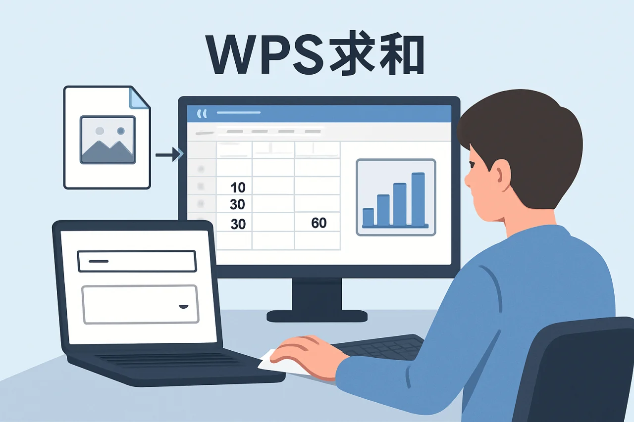 wps求和