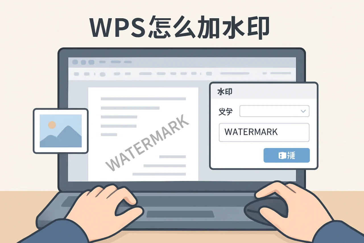 wps怎么加水印