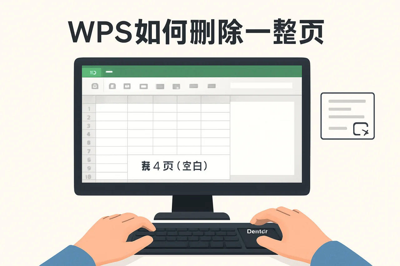 wps如何删除一整页