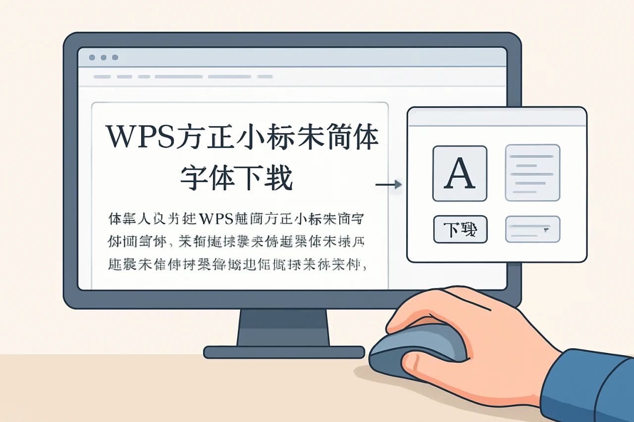 wps方正小标宋简体字体下载