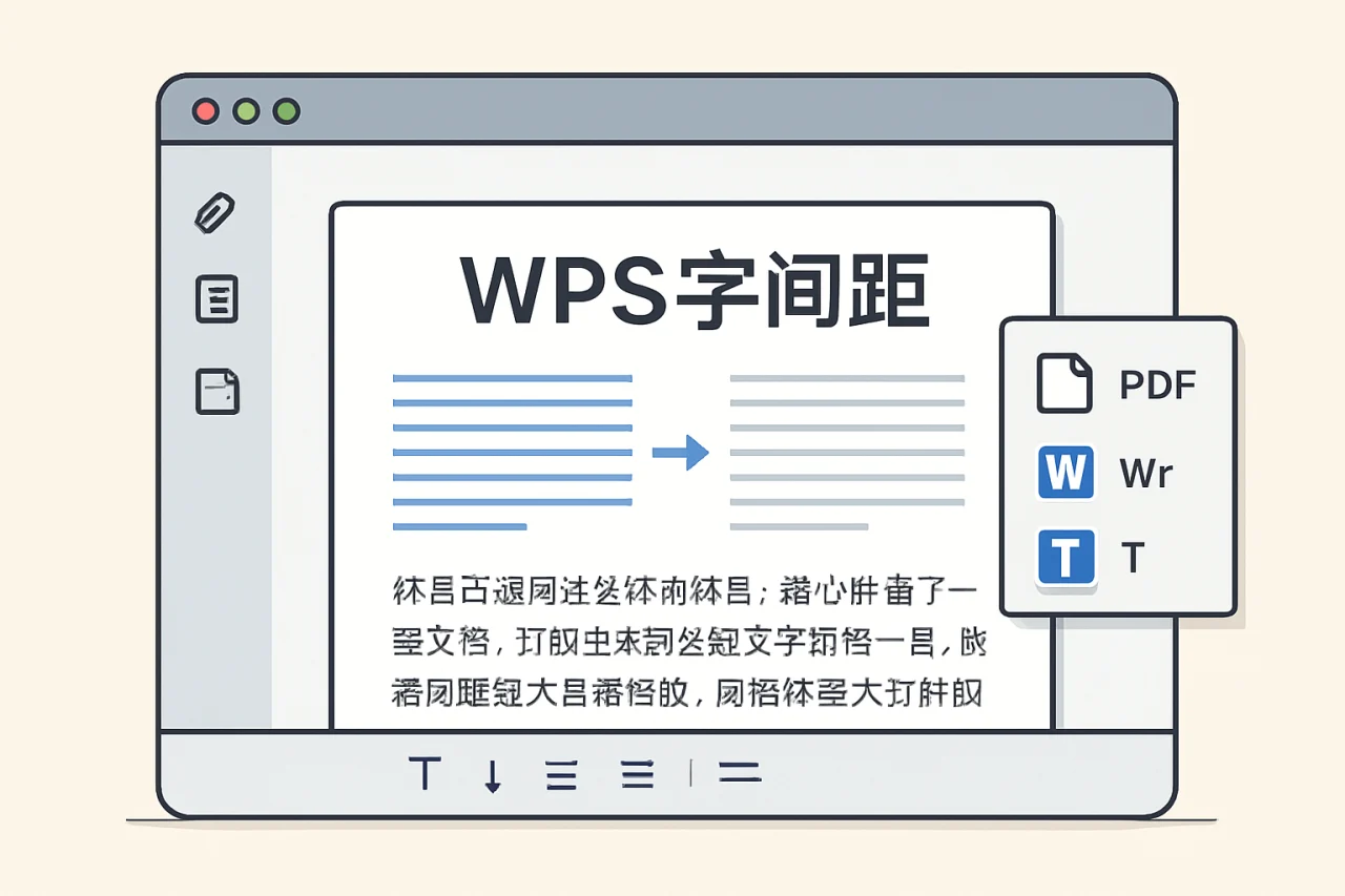wps字间距
