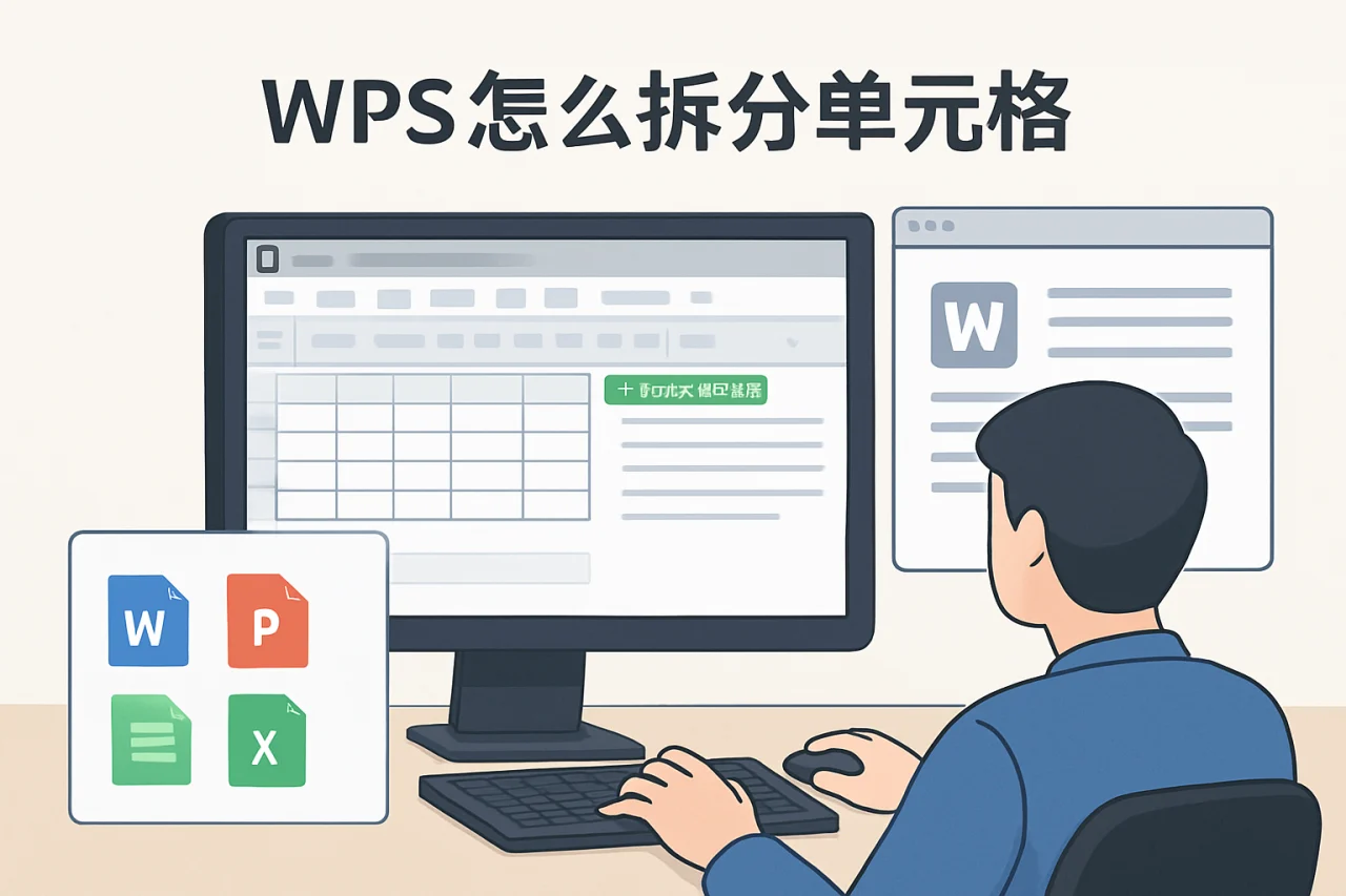 wps怎么拆分单元格
